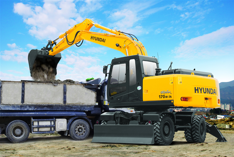 Колесный экскаватор Hyundai R170W-7